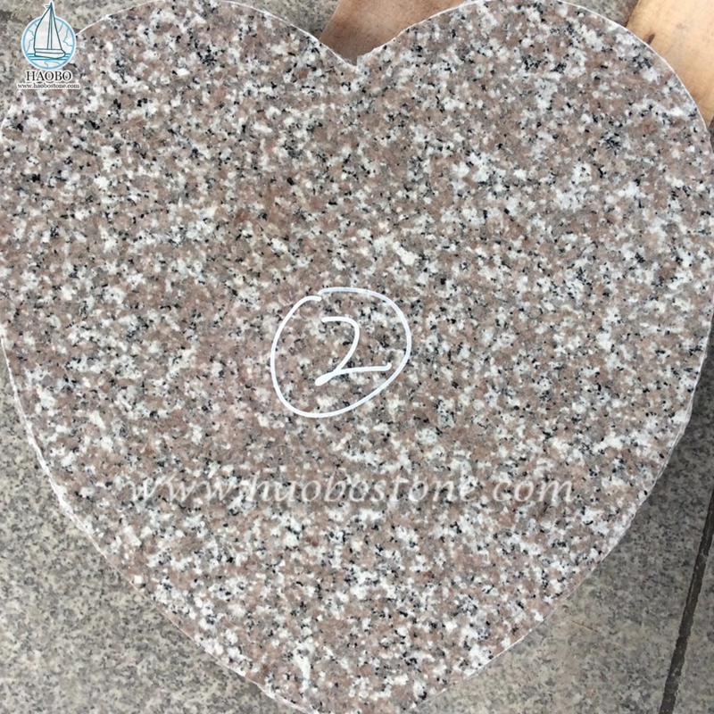 Granito de China G635 Corazón de granito tallado Lápida funeraria