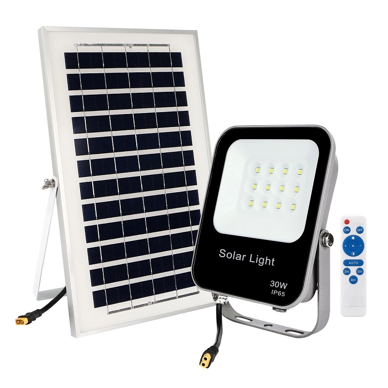 Luz de inundación solar LED impermeable con ahorro de energía para exteriores