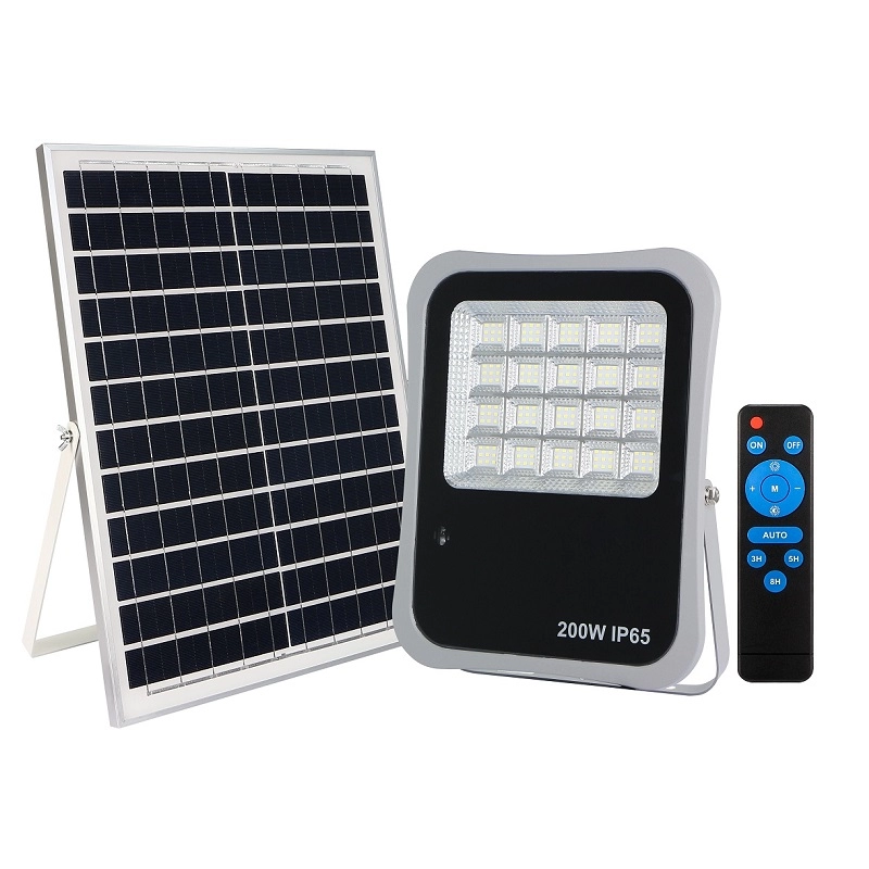 Luz de inundación solar LED de seguridad remota portátil al aire libre