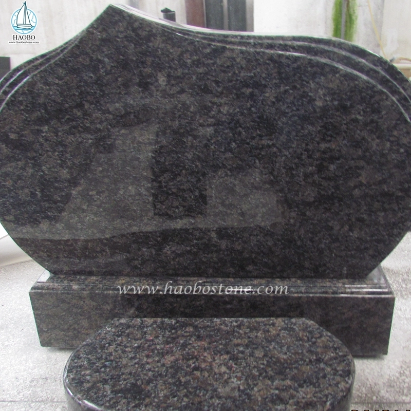 Granito natural Saphire Brown Diseño simple Lápida funeraria