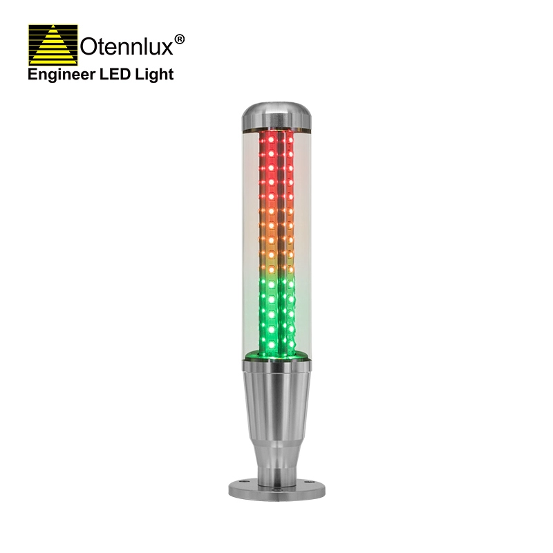 OMI1-301 24v base recta industrial 3 colores LED pila de señal Tower Light para máquina cnc