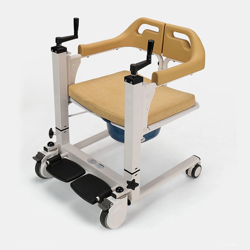 Silla elevadora multifunción para transferencia de pacientes con silla de ruedas para ducha con inodoro