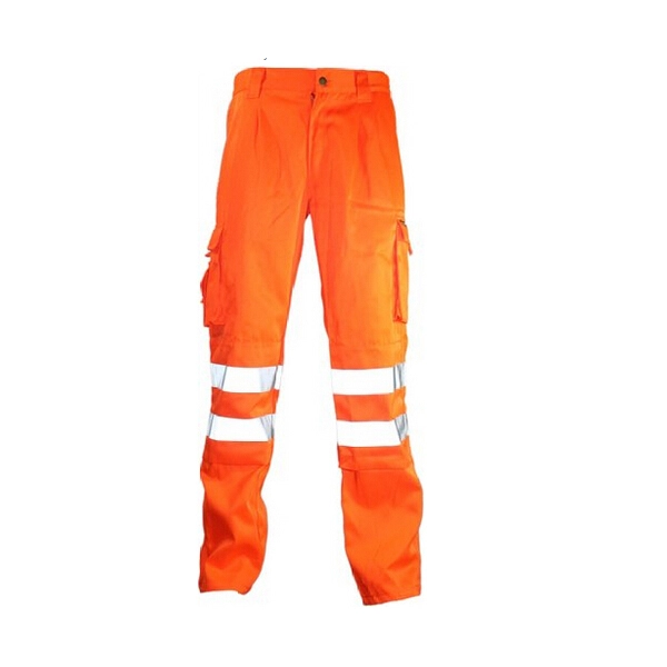 Pantalones de trabajo reflectantes impermeables de alta visibilidad para hombre