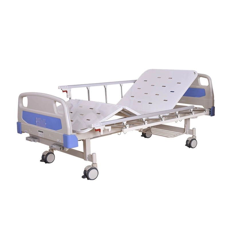 HC-B011 Cama de hospital manual de alta calidad con 2 manivelas y 2 funciones para pacientes