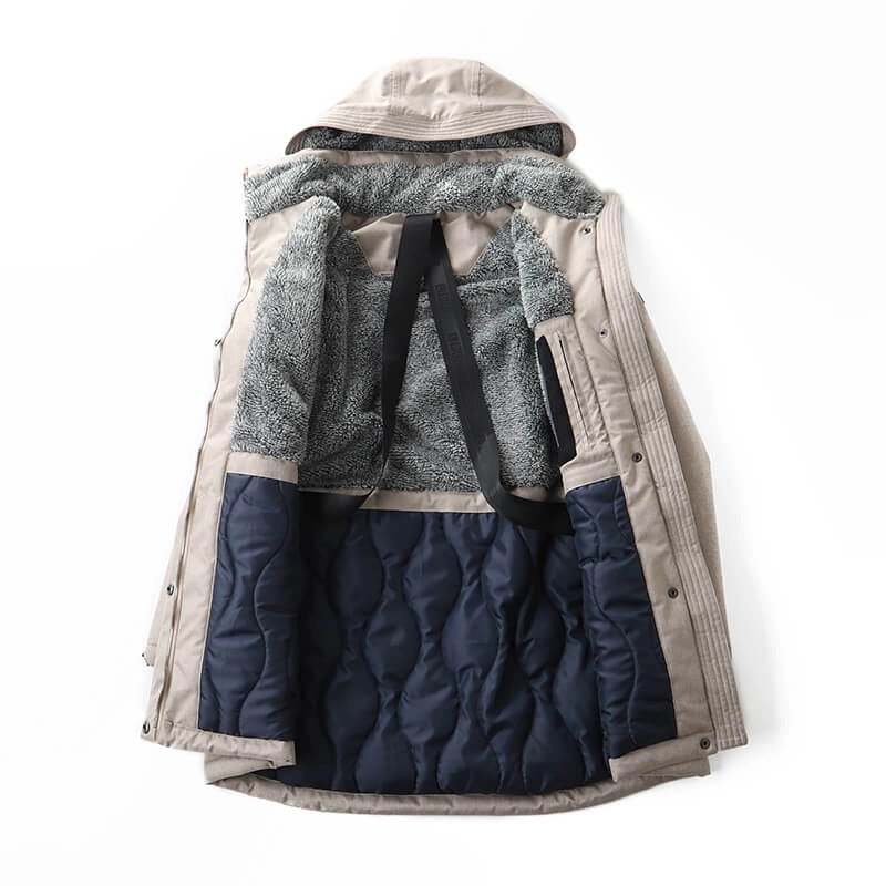 Abrigo delgado de estilo largo acolchado de moda de invierno para mujer