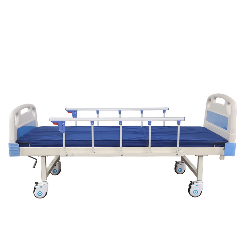 precio de fábrica manual 2 manivelas cama de hospital médico