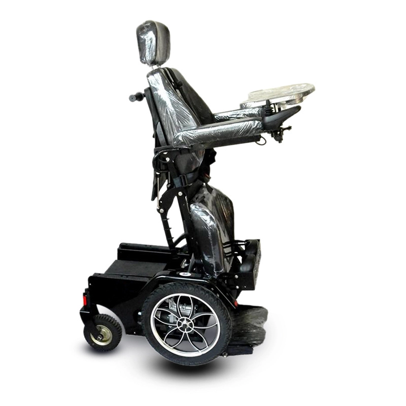 Silla de ruedas derecha eléctrica completamente automática para personas discapacitadas