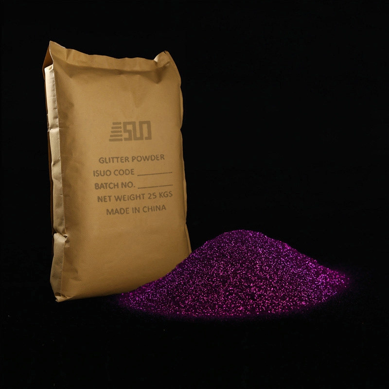 Pigmento en polvo purpurina violeta violeta extrafino