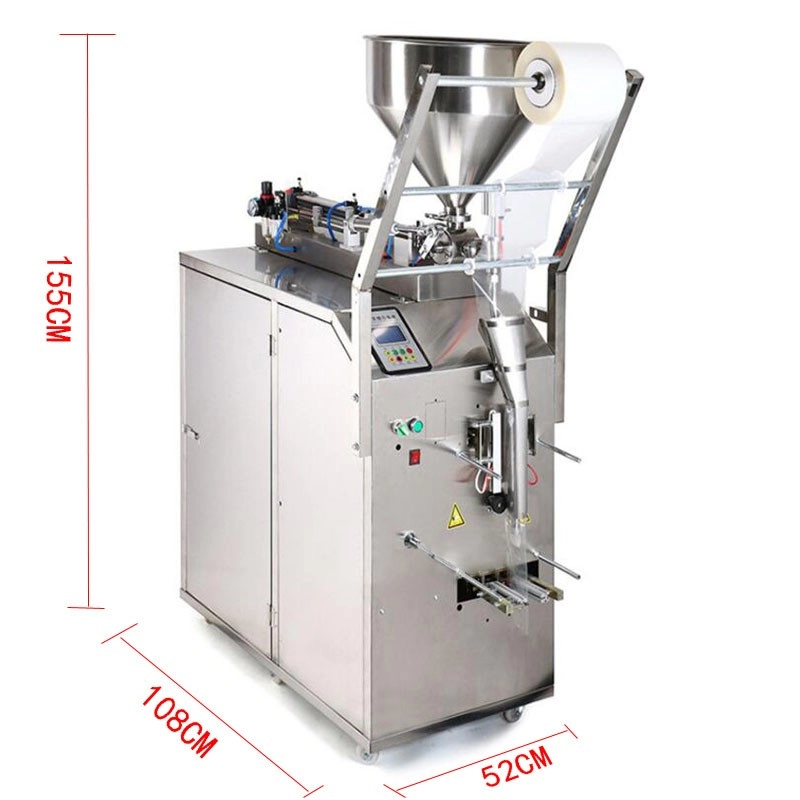 Empaquetadora automática de bolsitas de mermelada de cuajada