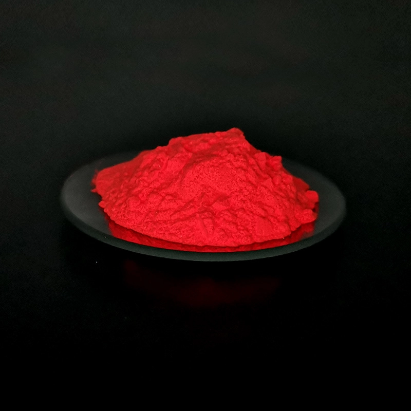 Pigmento luminoso fotoluminiscente rojo de sulfuro de zinc para inyección de plástico
