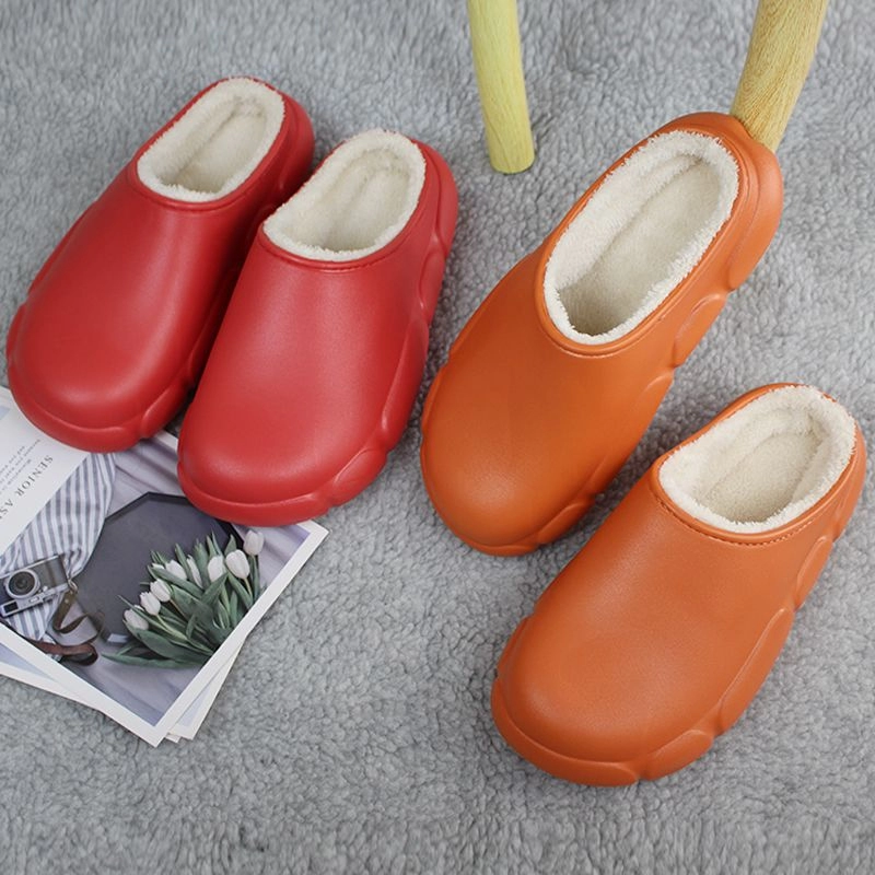 Zapatos de jardín antideslizantes Zapatillas de casa cálidas de invierno