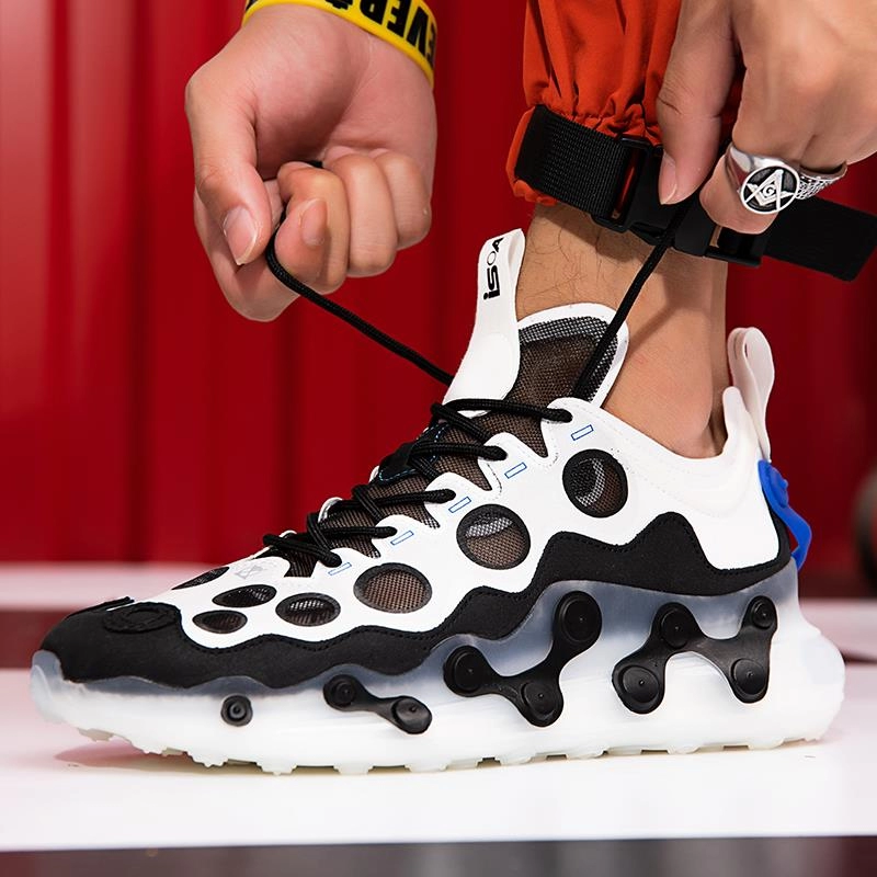 Zapatillas de baloncesto para hombre Zapatillas transpirables y de absorción de impactos