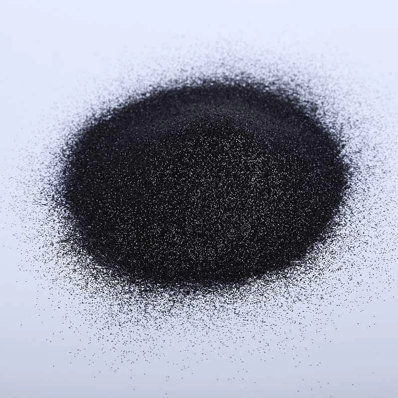 Polvo de brillo negro resistente a solventes no tóxico para manualidades