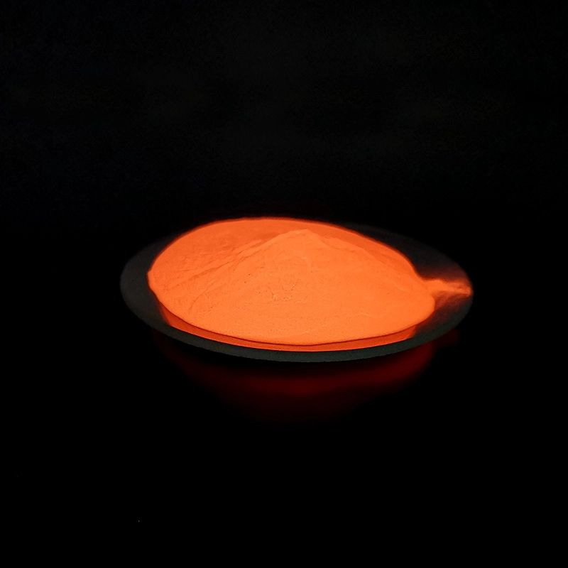 Pigmento fotoluminiscente que brilla intensamente anaranjado impermeable para la señal de seguridad