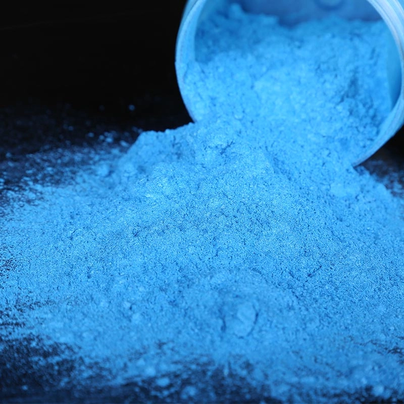 Pigmento de brillo de perla azul a base de mica natural