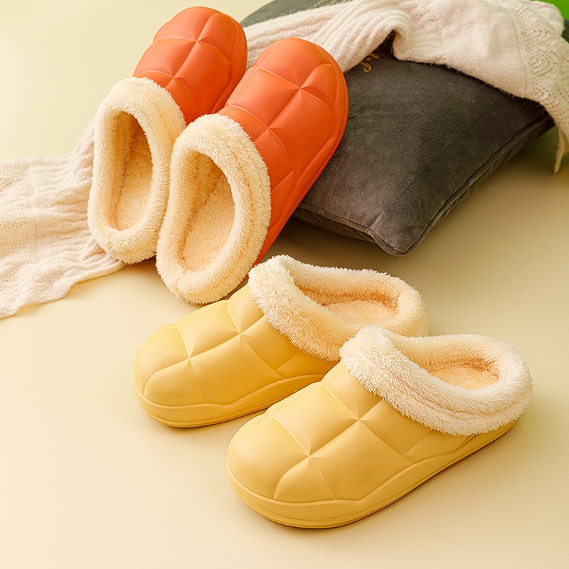 Zapatillas de piel para interior de invierno de lujo para mujer de fábrica, sandalias deslizantes