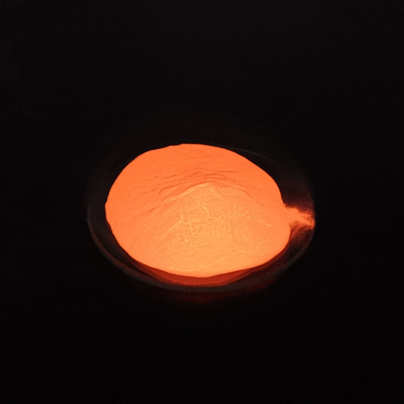 Pigmento fotoluminiscente naranja fluorescente de alto brillo