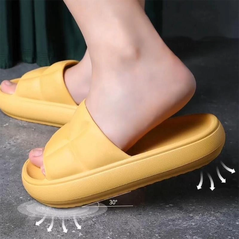 Fondo grueso baño antideslizante casa Kawai zapatilla femenina lindas sandalias de plataforma