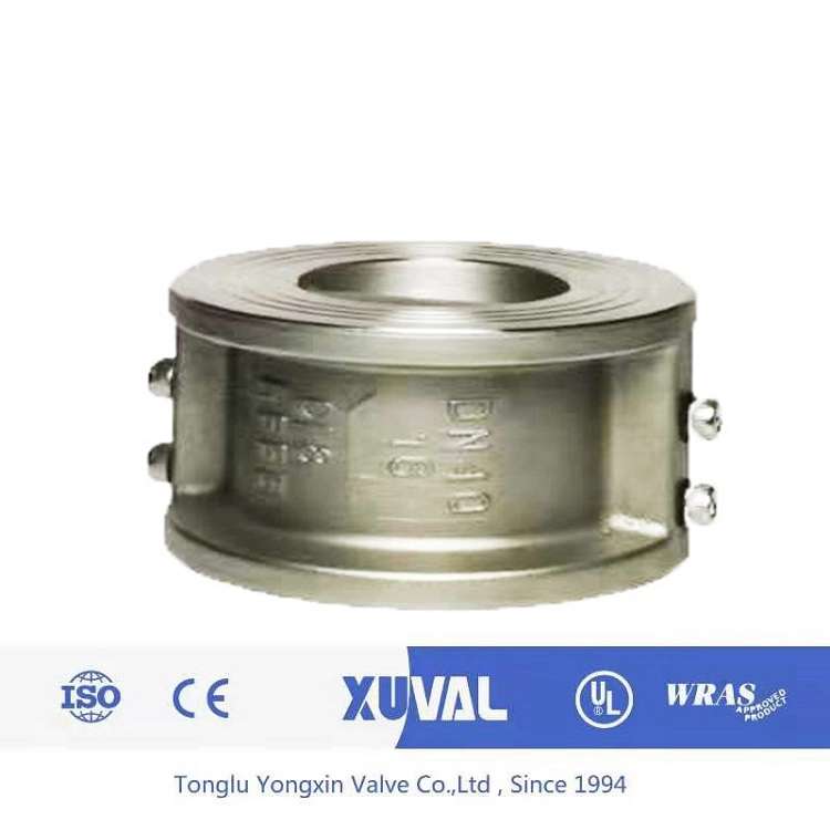 Válvula de retención de oblea de acero inoxidable ANSI 150LB