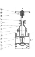 Cast iron gate valve