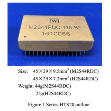 Convertidores de sincronización a digital o convertidores de resolución a digital Serie 2S44RDC/SDC de dos canales