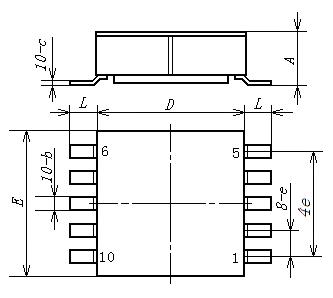 HSK5101 Dibujo esquemático del paquete