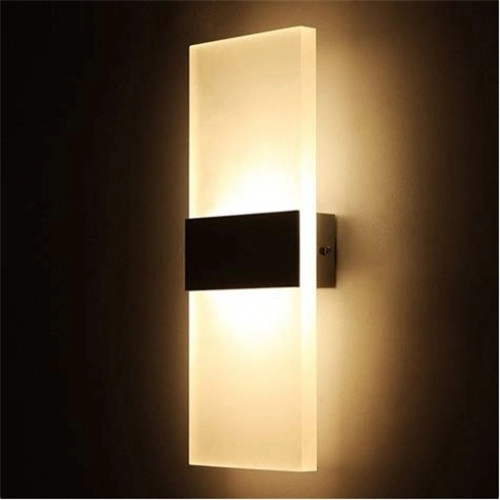 Lámpara de pared LED moderna para pasillo interior en acrílico