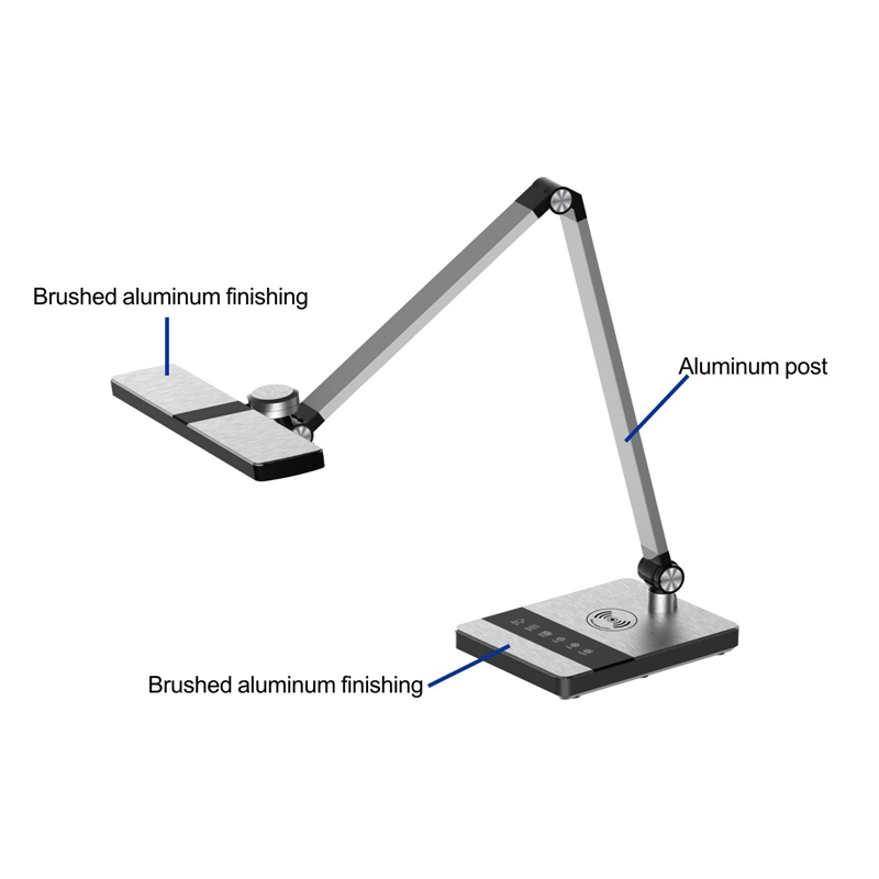 Lámpara de escritorio led de carga inalámbrica