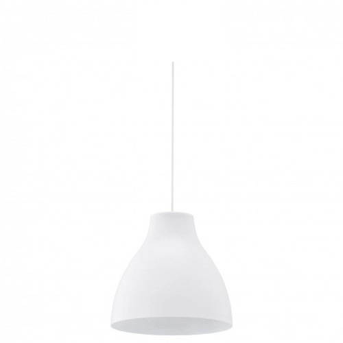 Lámpara colgante de cono de pantalla de metal blanco moderno