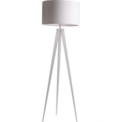 Lámpara de pie trípode de metal blanco de diseño moderno