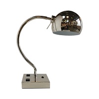Lámpara de escritorio cromada