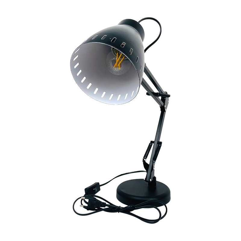 Lámpara de escritorio LED de brazo oscilante largo flexible