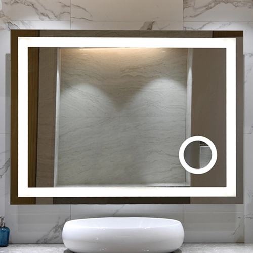 Espejo de baño con luz LED y aumento de 5x