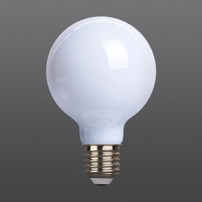 Bombillas de filamento LED blanco lechoso de alta calidad G80