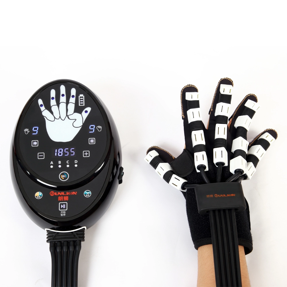 Equipo de masaje portátil para ejercicios de manos, dispositivo de recuperación de masajeador de palma para pacientes con accidentes cerebrovasculares