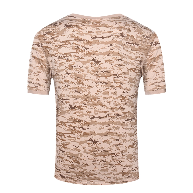 Camiseta de punto de camuflaje del desierto digital militar