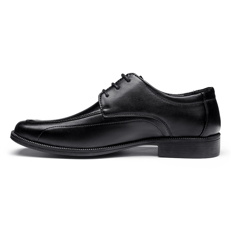 Zapatos de negocios de cuero genuino negro