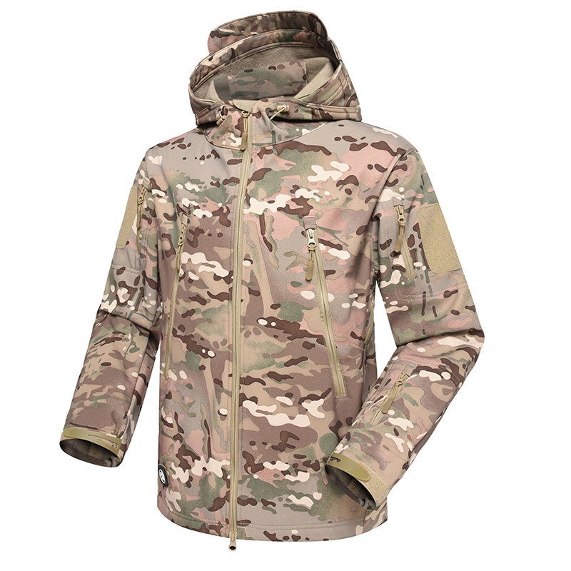 Chaqueta polar de invierno militar de camuflaje múltiple