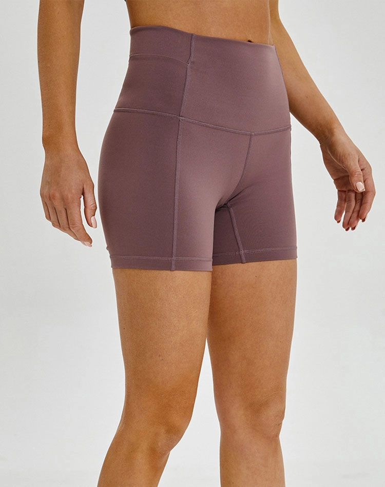 Pantalones cortos ajustados de cintura alta para mujer