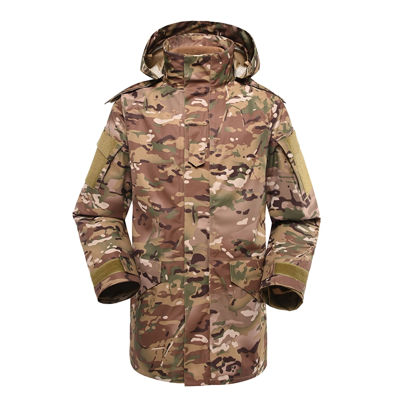 Parka de chaqueta polar de invierno militar Multicam