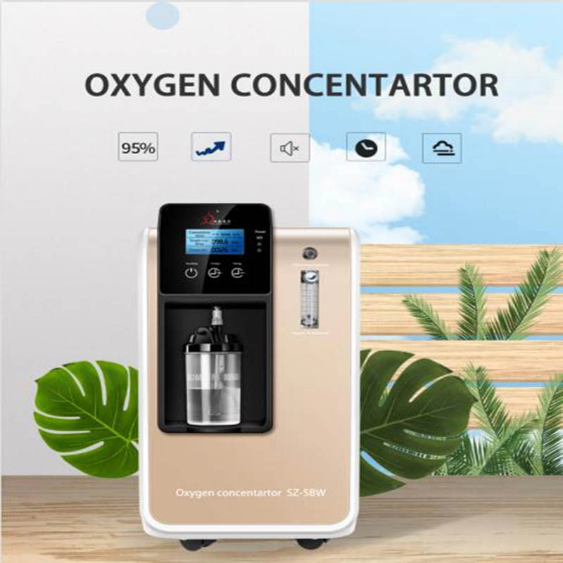 5L-Purify Concentrador de oxígeno médico usado en hospital con flujo de aire estable al 93 %