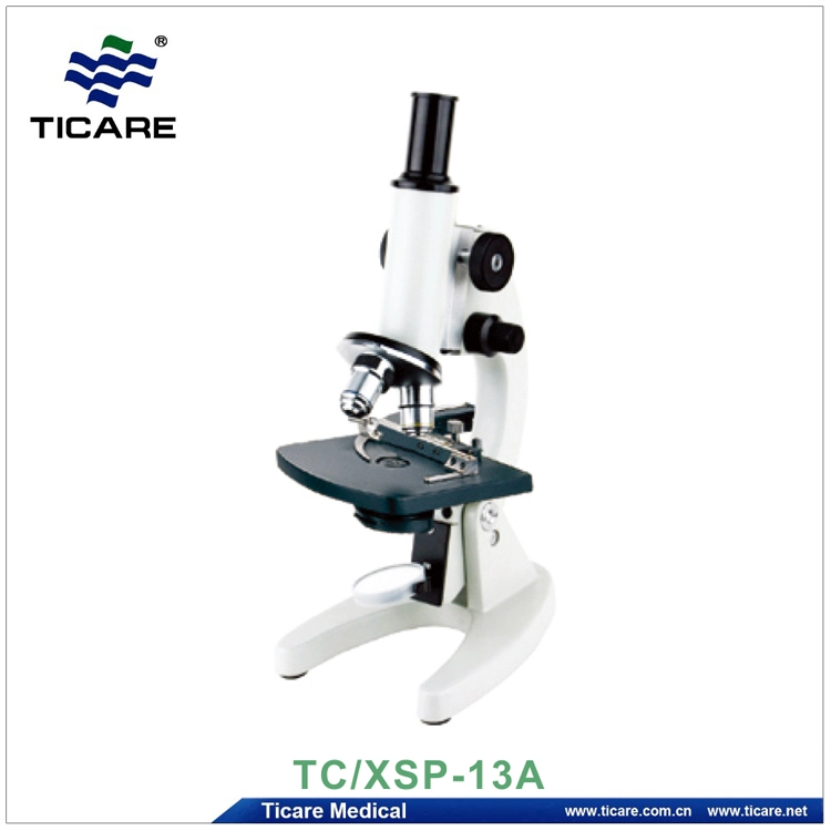 Microscopio de luz de biología monocular XSP-13A 100X 1000X para laboratorio de estudiantes de medicina