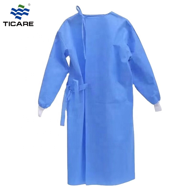 Bata protectora impermeable quirúrgica disponible del hospital del vestido del cirujano de SMS