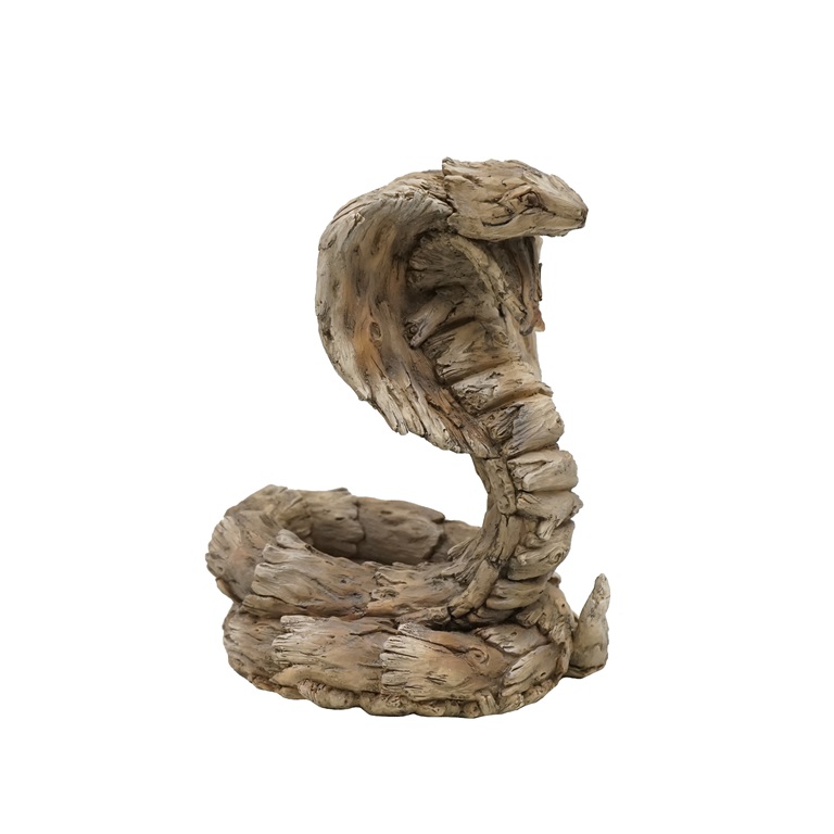 resin King Cobra garden figurine