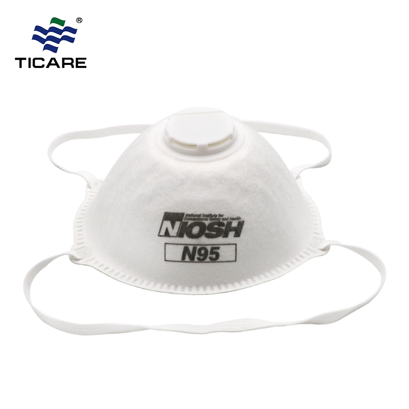 Mascarilla desechable médica N95 con filtro de bacterias del 95%