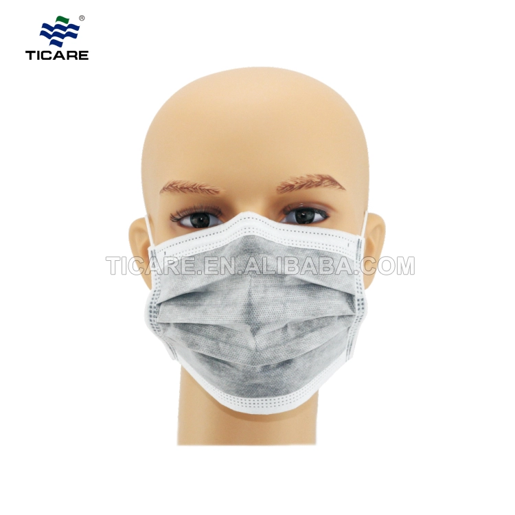 Máscara de cordones desechable no tejida médica de tres capas