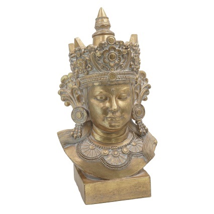 Estatua de cabeza de diosa de poliresina