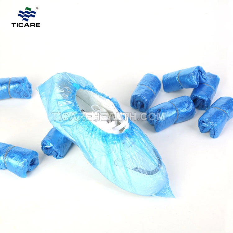 Cubrezapatos desechables de PE resistente al desgaste elástico impermeable