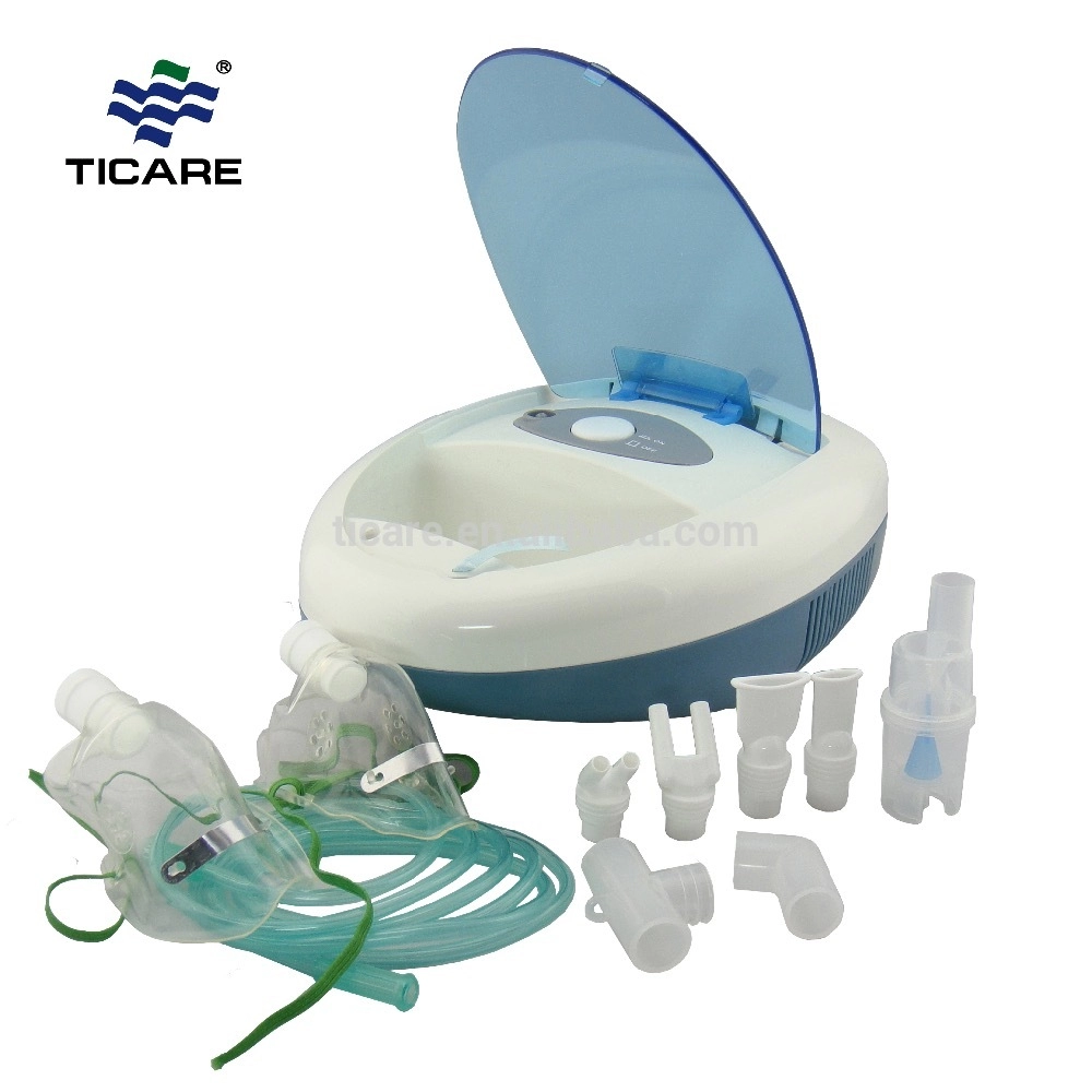 Nebulizador de compresor de aire médico portátil con tres accesorios