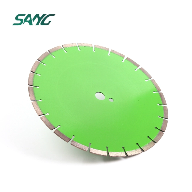 Disco de corte de hoja de sierra láser de diamante circular de 350 mm para hormigón asfáltico